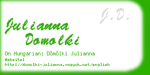 julianna domolki business card