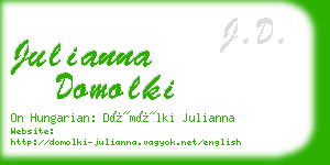 julianna domolki business card